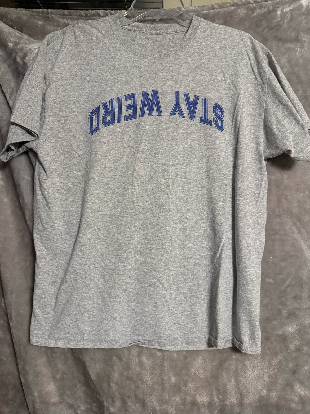 Stay Weird Gray Graphic Tee